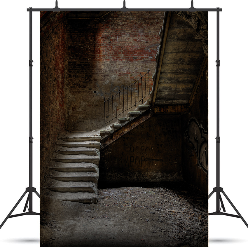 Toile de fond d'escalier historique pour la photographie de grunge SBH0305