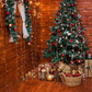 Toile de fond de décoré d'arbre de Noël vert pour la photographie SBH0288