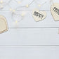 Toile de fond de carte de coeur d'amour décoration de sol en bois blanc pour la fête des pères