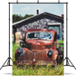 Toile de fond de vieille automobile abandonnée pour la photographie SBH0229
