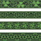Toile de fond de feuilles de trèfle vert de la Saint-Patrick de fête
