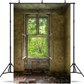 Toile de fond de maison abandonnée de fenêtre grunge pour la photographie SBH0167