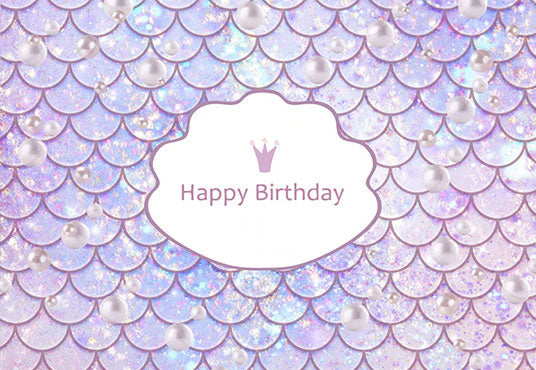 Toile de fond de sirène violet photographie pour la fête d'anniversaire