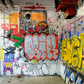 Toile de fond de mur graffiti de chambre grunge style pour la photographie SBH0207