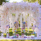 Toile de fond de fleurs blanches pour la cérémonie de mariage photographique