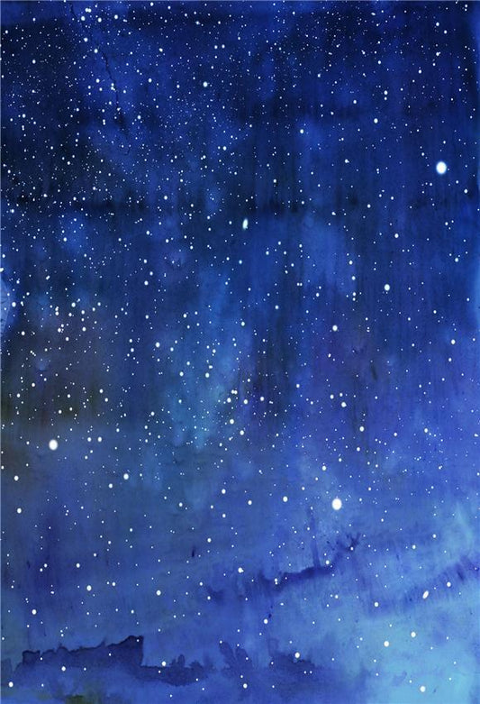 Toile de fond de nuit d'étoiles du ciel bleu décor à la maison pour bébé