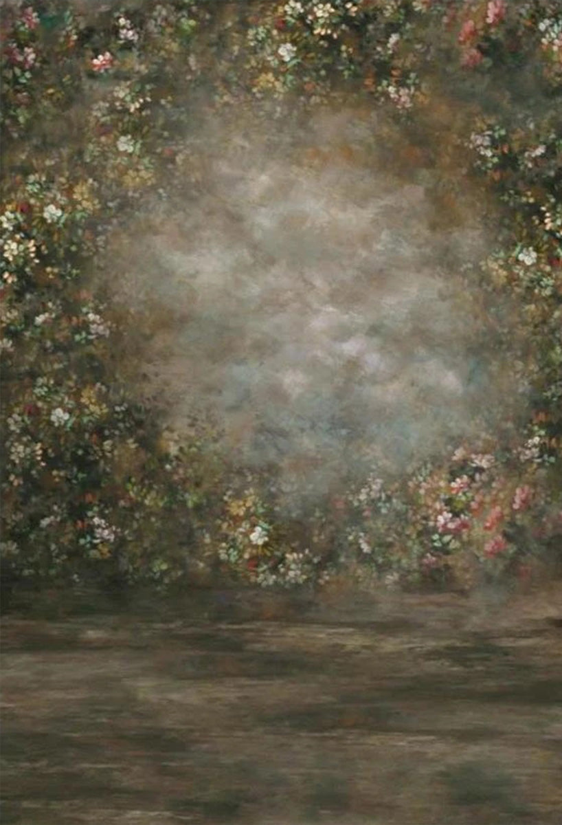 Toile de fond abstraitee de studio de photo de mur floral pour la photographie