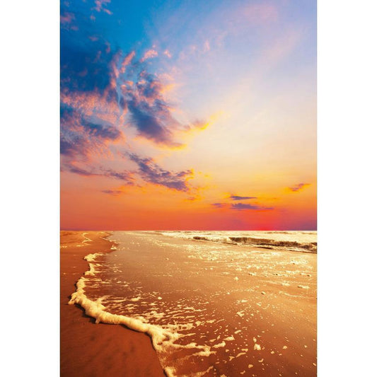 Toile de fond de crépuscule beau bord de mer lueur d'été photographie