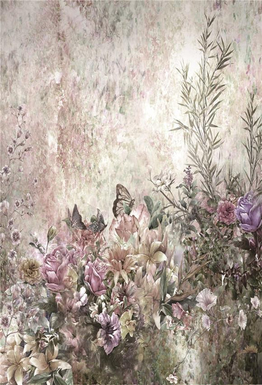 Toile de fond de papillon fleurs photographie décors
