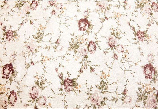 Toile de fond décors de photographie de mur florale vintage pour la mariage