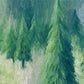 Green Pine Forest Christmas Backdrops for Studio Prop