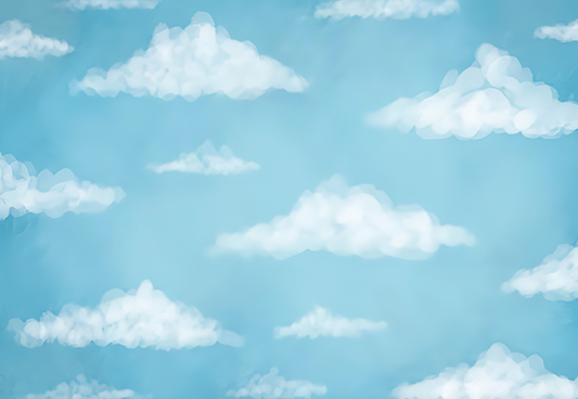 Toile de fond de ciel avec nuages d'art pour la photographie SBH0163