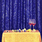 Toile de fond de photographie de paillettes bleu royal pour la fête