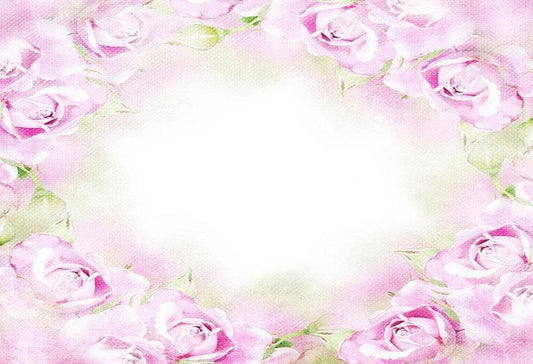 Toile de fond de mur de bokeh de fleurs de printemps rose fantaisie pour la photographie