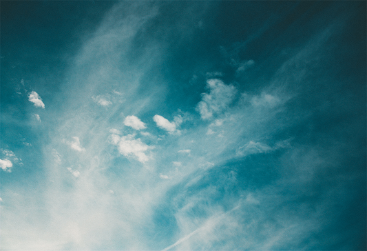 Toile de fond bleu ciel blanc nuages photo photo studio SBH0007