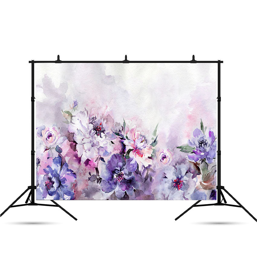 Toile de fond fleurs de pivoine numérique beaux-arts fond abstrait pour la photographie SBH0038