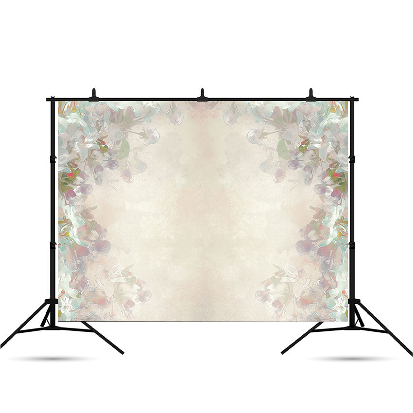 Toile de fond abstraite aquarelle fleurs photographie décors photo studio SBH0059