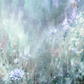 Toile de fond de peinture colorée d'art de fleurs abstraite bleues pour le studio de photo SBH0063