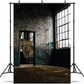 Toile de fond d'usine de verre abandonnée pour la photographie grunge SBH0307