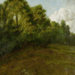 Toile de fond de paysage rural peinture à l'huile photographie SBH0331