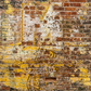 Toile de fond de photographie de graffiti de mur de briques restantes faibles SBH0337
