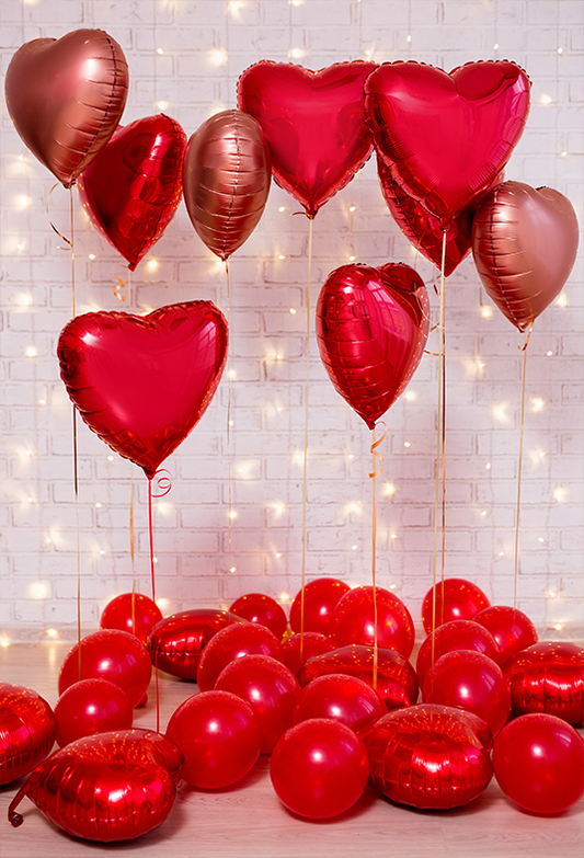 Toile de fond de photographie de ballons rouges de la Saint-Valentin SBH0363