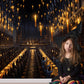 Toile de fond de Harry Potter église poudlard salle à manger bougies architecture