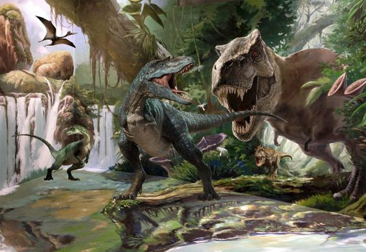 Toile de fond de dinosaure Jurassic Park World animaux photographie pour enfants photomaton TKH1833