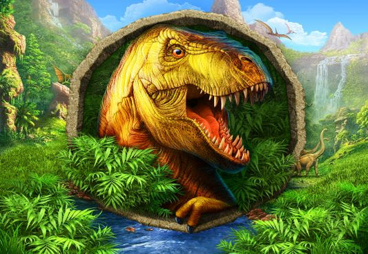 Toile de fond de Jurassic Park World dinosaures de la jungle tropicale décorations de fête d'anniversaire pour animaux TKH1834