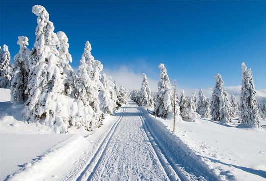 Toile de fond de montagne neige ciel bleu hiver photographie