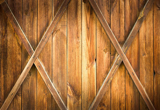 Toile de fond décors rétro de porte en bois brun pour la photographie