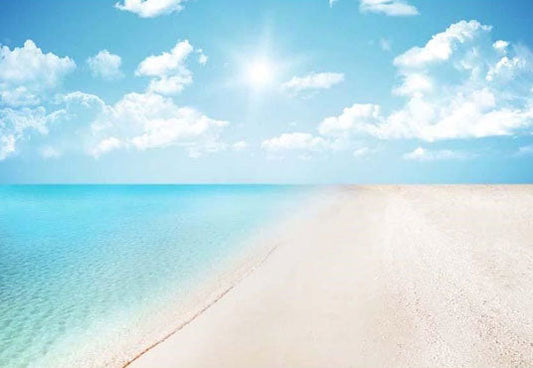 Toile de fond de paysage de ciel bleu de mer et de plage pour la photographie de mer d'été