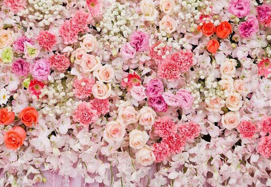 Toile de fond de fleurs colorées mariage Saint-Valentin fête des mères printemps décors floraux
