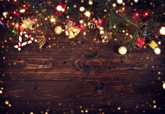Toile de fond de photo de mur en bois de Noël