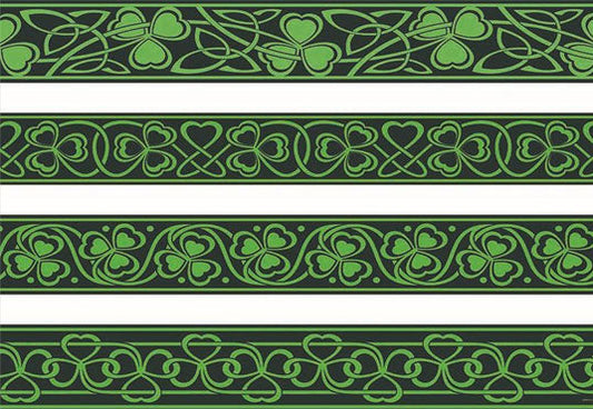 Toile de fond de feuilles de trèfle vert de la Saint-Patrick de fête