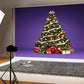 Toile de fond d'arbre de Noël de photo de Noël violet
