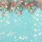 Toile de fond décors de photographie de noix de pin de flocon de neige de Noël à la menthe