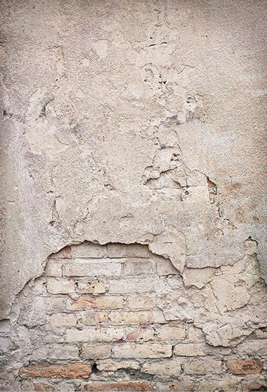 Toile de fond de mur de briques cassées et écaillées pour la photographie