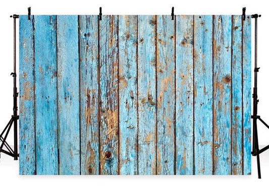 Toile de fond de plancher en bois bleu de photographie grunge