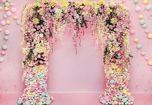 Toile de fond de fleurs décoration Saint-Valentin fond de photographie florale
