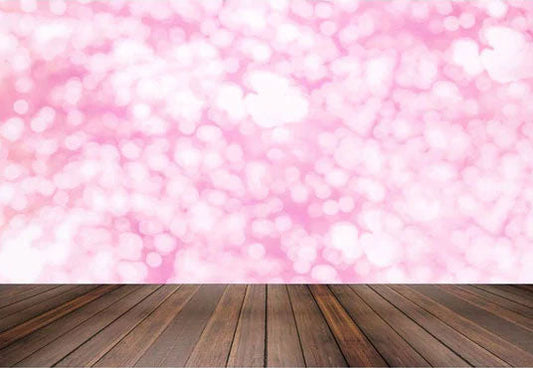 Toile de fond en rose bokeh brun de plancher en bois pour la photographie
