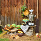 Toile de fond de bois grange récolte légumes fruits paille photo pour la photo
