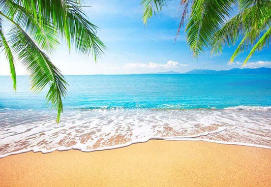 Toile de fond de paysage de ciel bleu de plage de mer pour la photographie de thème de vocation de mer d'été