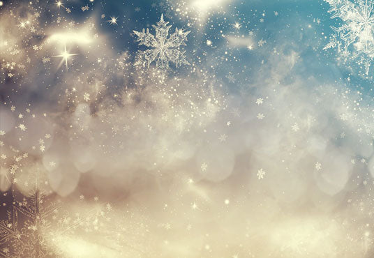Toile de fond de photographie de flocon de neige de Noël