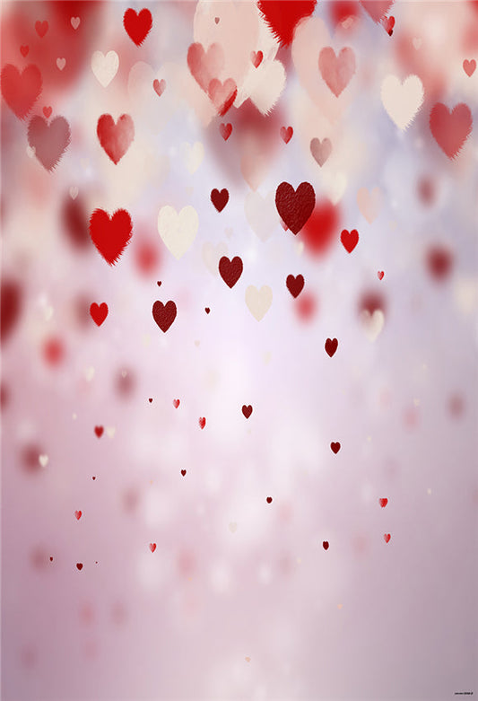Toile de fond de photographie coeur rose Saint-Valentin