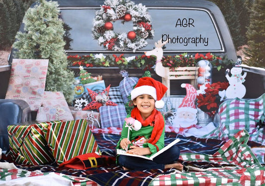 Toile de fond de photographie de mini session de joyeux Noël pour la photographie AGR