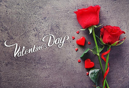 Toile de fond de photographie de fleur rouge pour célébrer la Saint-Valentin heureuse