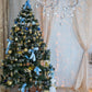 Toile de fond décors de photographie de sapin de Noël luxueux