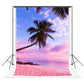 Toile de fond d'arbre coucher de soleil photographie impression numérique de bord de mer pour le studio photo K16681