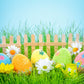 Toile de fond de fleurs de Pâques lapin fond de décors